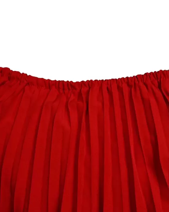 Wrap Pleated Solid Color Off-The-Shoulder Evening Dresses