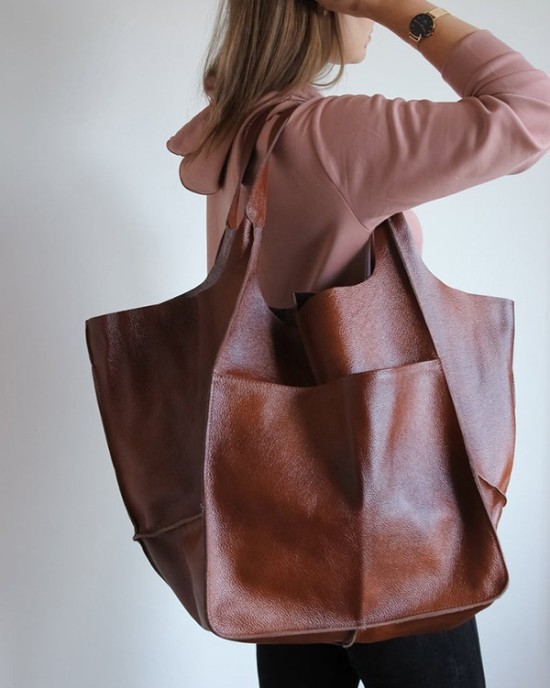 Split-Joint Tote Bags Handbags