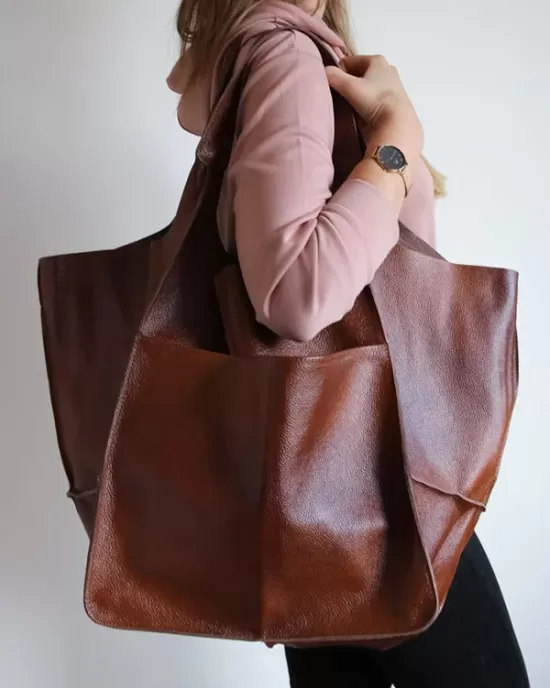 Split-Joint Tote Bags Handbags