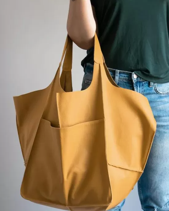 Split-Joint Tote Bags Handbags