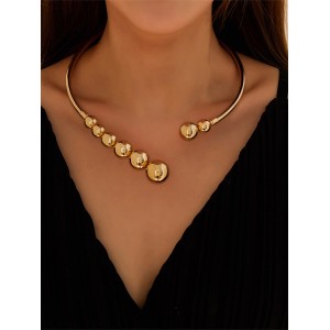 Asymmetric Beaded Solid Color Necklaces Accessories Dainty Necklace