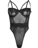 Sexy Gauze Underwired Split-Joint Teddy Lingerie