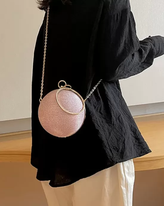 Chains Geometric Shiny Handbags Crossbody Bags Bags