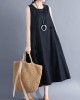 Casual Sleeveless A-line Long dress