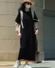 Casual Short Sleeves Solid Color Round-Neck Maxi Dress