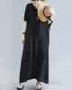 9 Colors Loose Solid Color V-Neck Maxi Dress