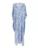 Leopard Split-Side Sun Protection Batwing Sleeves Loose V-Neck Maxi Dresses Cover-Ups Swimwear