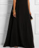 Loose Sleeveless Hollow Solid Color Split-Joint Round-Neck Maxi Dresses