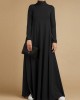 Casual Loose 4 Colors High-Neck Long Sleeves Maxi Dress