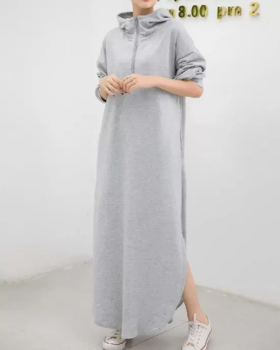 Simple Loose 2 Colors Long Dress