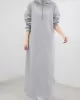 Simple Loose 2 Colors Long Dress