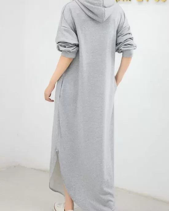 Simple Loose 2 Colors Long Dress