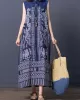 Loose National Style Sleeveless Long Dress