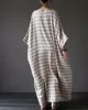 Vintage Loose Striped Dress