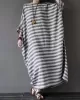 Vintage Loose Striped Dress