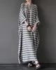 Vintage Loose Striped Dress