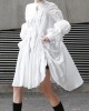 Loose Original Designed Irregular Puff Shirt Dress