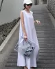 Casual Cotton Sleeveless Long Dress