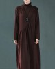 Original Solid High-Neck Knitting Dress