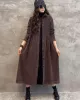 Original Solid Corduroy Lapel Dress