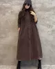 Original Solid Corduroy Lapel Dress