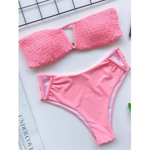 Breast Wrap Hollow Tai Lam Split Type Bikini Swimsuit