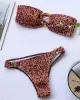 Sexy Breast Wrap Buckle Bikini Swimsuit