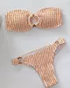 Sexy Breast Wrap Buckle Bikini Swimsuit