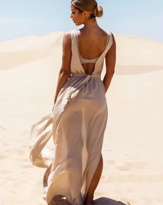 Sexy Backless Split-Front Cover-Ups Swimwear