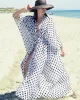 Long Sleeves Floral Printed Chiffon Cardigan Cover-Up Swimwear