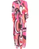 Long Sleeves Floral Printed Chiffon Cardigan Cover-Up Swimwear