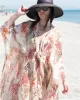 Long Sleeves Floral Printed Chiffon Cardigan Cover-Up Swimwear