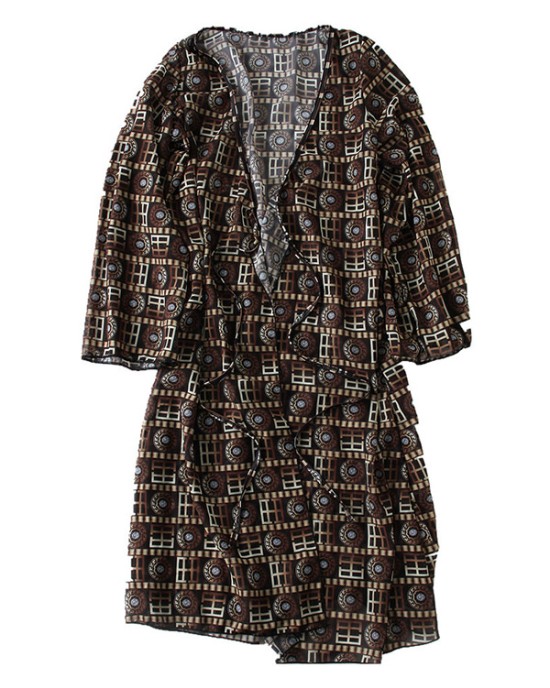 Ethnic Printed Long Sleeves Cardigan Cover-Ups