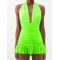 Backless Bandage Hollow Halter-Neck One-Piece Swimwear&Cover-Ups Skirts