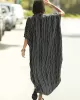 Striped Loose Pocket Cardigan Vacation Beach Cover-Up Swimwear