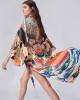 Quick-Drying Kimono Printing Loose Cardigan Cover-Up Swimwear