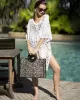 V-Neck Crochetgo Sexy Hollow Vacation Cover-Up Swimwear