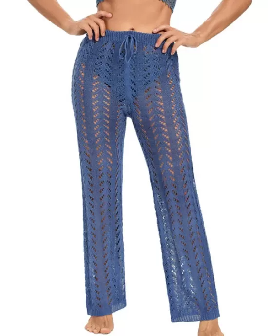 Sexy Crochetgo Hollow Beach Trousers Cover-Ups