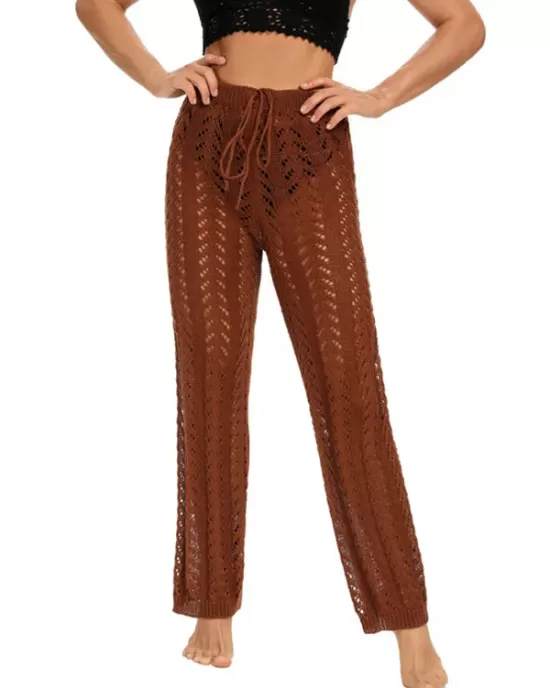 Sexy Crochetgo Hollow Beach Trousers Cover-Ups