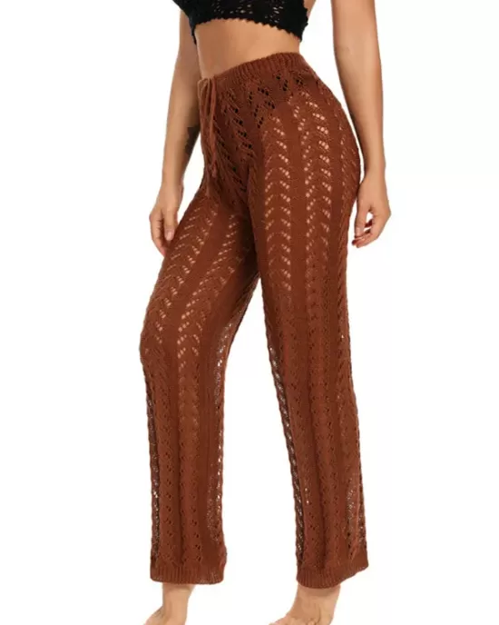 Sexy Crochetgo Hollow Beach Trousers Cover-Ups