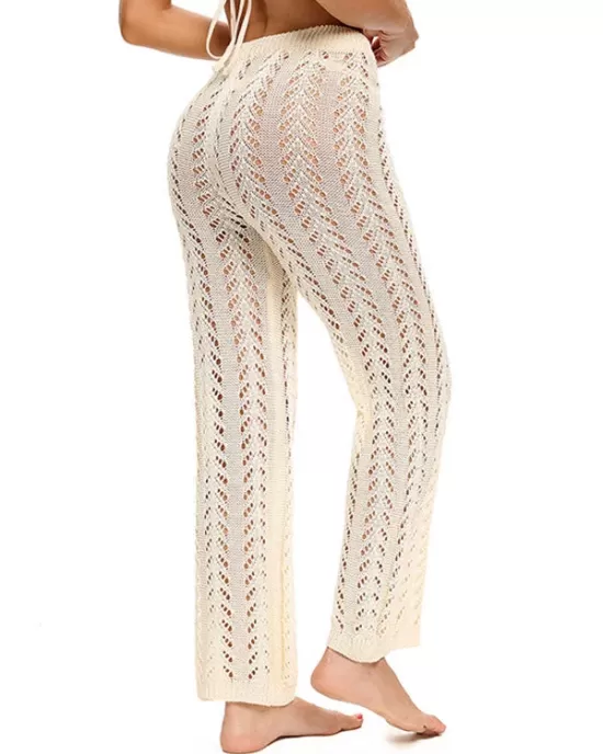 Sexy Crochetgo Hollow Beach Trousers Cover-Ups