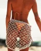 Knitted Hollow Sexy Triangle Scarf Shawl Cover-Up Swimwear