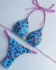 Leopard Halterneck Two Pieces Bikini Set