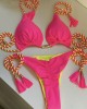 Triangle Halterneck Two Pieces Bikini Set