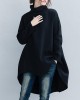 Loose Turtleneck Cropped Sweatshirt