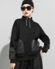 Urban Punk Stand Collar Split-Joint Zipper Sweatshirt