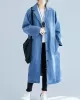 Original Lapel Long Sleeve Denim Outerwear&Trench