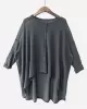 Vintage Solid Loose Cropped Batwing Sleeve Knitting Outwear