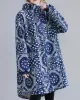 Vintage Ramie Cotton Printing Outerwear&Coat