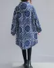 Vintage Ramie Cotton Printing Outerwear&Coat